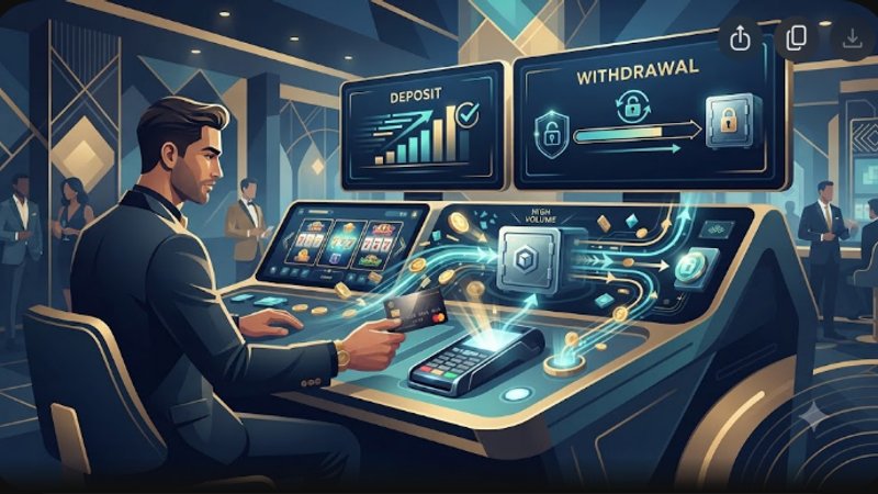 Современная иллюстрация платежных методов для быстрых депозитов и выводов в казино Triple Eight Payday