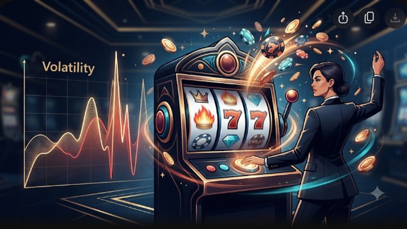 График колебаний выигрышей для понимания волатильности слотов при игре по высоким ставкам в Triple Eight Payday